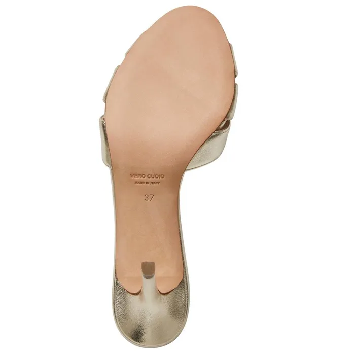 PEMA Pump GOLD METALLIC Women Bruno Magli Sandals and Slides
