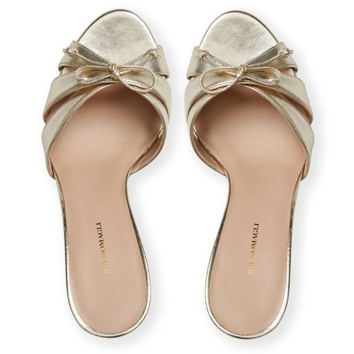 PEMA Pump GOLD METALLIC Women Bruno Magli Sandals and Slides