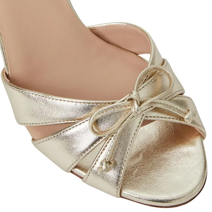 PEMA Pump GOLD METALLIC Women Bruno Magli Sandals and Slides