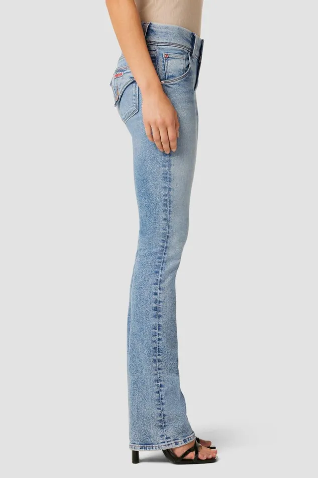 Petite Inseams Women Hudson Jeans Beth MidRise Baby Bootcut Petite Jean Motion