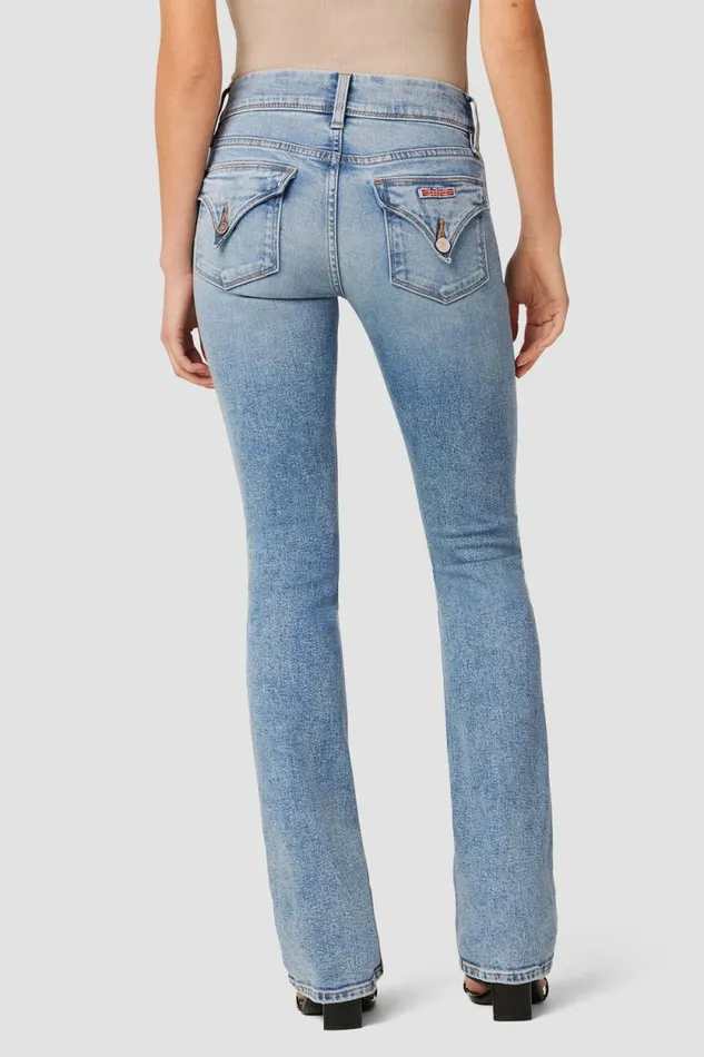 Petite Inseams Women Hudson Jeans Beth MidRise Baby Bootcut Petite Jean Motion
