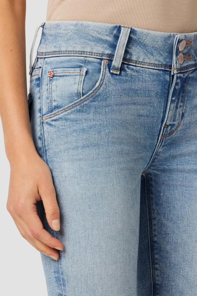 Petite Inseams Women Hudson Jeans Beth MidRise Baby Bootcut Petite Jean Motion