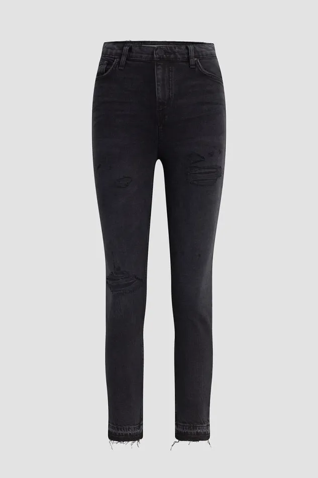 Petite Inseams Women Hudson Jeans Harlow Ultra HighRise Cigarette Petite Jean Dark Lovely
