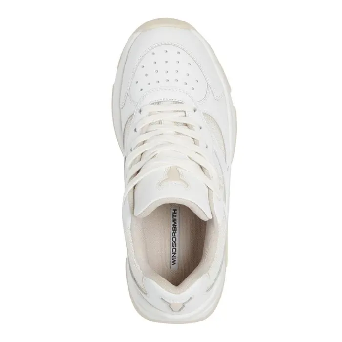 Platform Sneakers Women Windsor Smith GHOSTED WHITE BLONDE SNEAKERS Platform Sneakers Women Windsor Smith GHOSTED WHITE BLONDE SNEAKERS