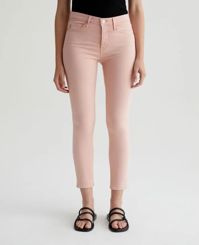 Prima Crop Sulfur Blush Paradise Women AG Jeans Pants Prima Crop Sulfur Blush Paradise Women AG Jeans Pants