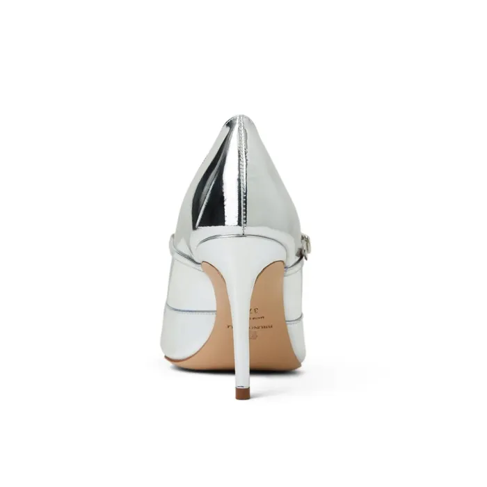 Prima Pump Silver Metallic Women Bruno Magli Heels