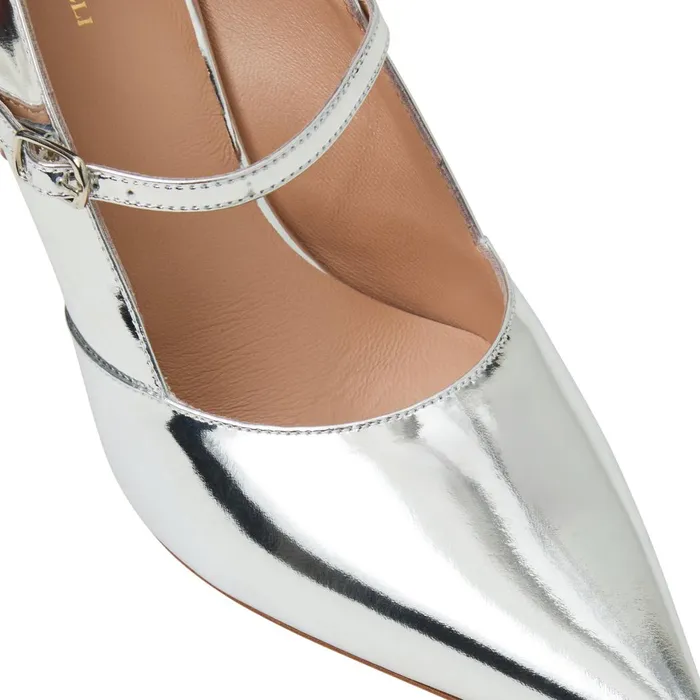 Prima Pump Silver Metallic Women Bruno Magli Heels