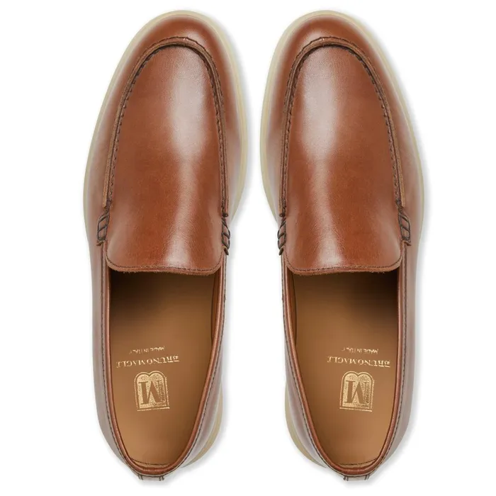 Primo Casual Slip On Loafer Cognac Leather Men Bruno Magli M BY BRUNO MAGLI Primo Casual Slip On Loafer Cognac Leather Men Bruno Magli M BY BRUNO MAGLI
