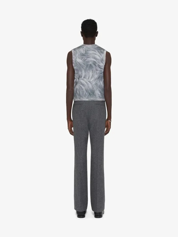 Printed Cat Tank Top In Cotton Multicolored Men Givenchy TShirts