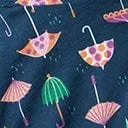 Purple Umbrella Print Swing Dress Dresses Unique Vintage Pocket Dresses