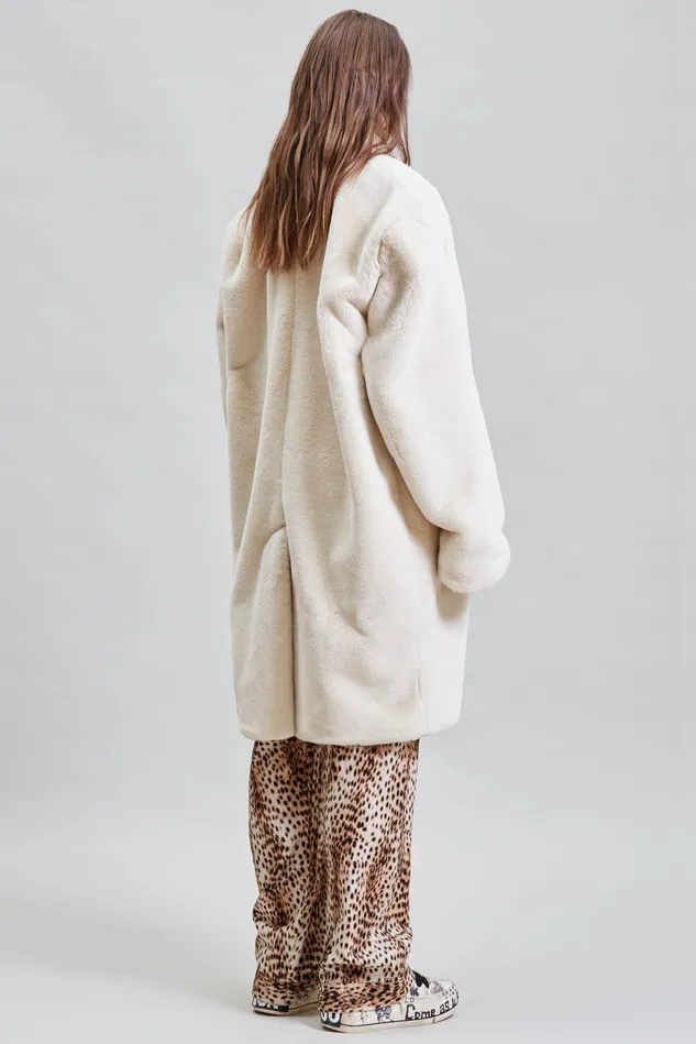 R13 Jackets and Coats Women Teddy Bear Coat 8211 Ecru