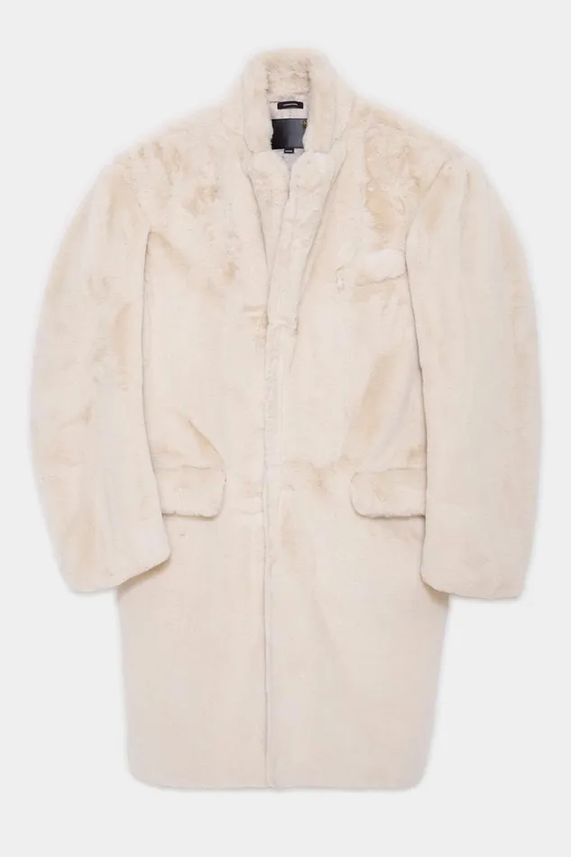 R13 Jackets and Coats Women Teddy Bear Coat 8211 Ecru