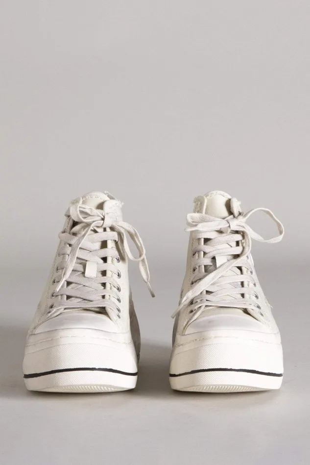 R13 Sneakers Women Kurt High Top Sneaker 8211 Ecru