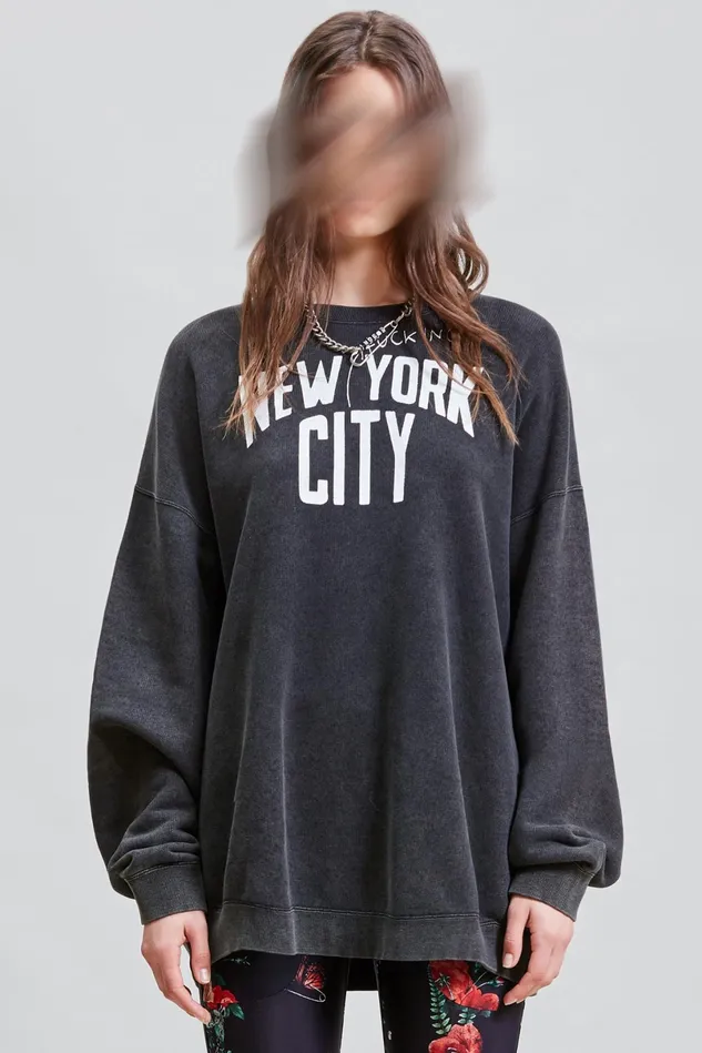 R13 Sweatshirts Women Nyfc Oversized Crewneck
