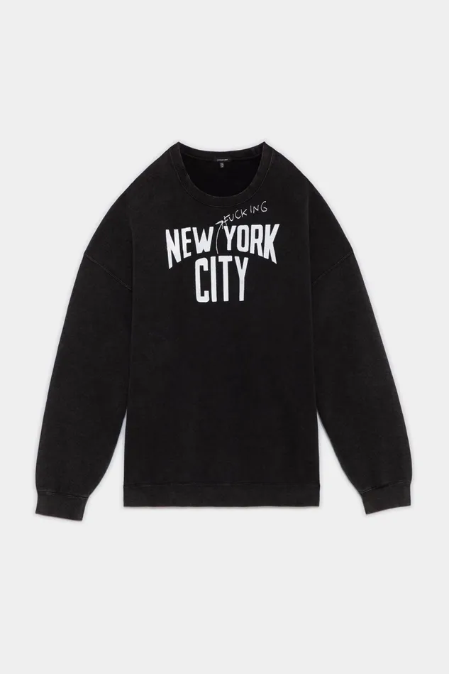 R13 Sweatshirts Women Nyfc Oversized Crewneck
