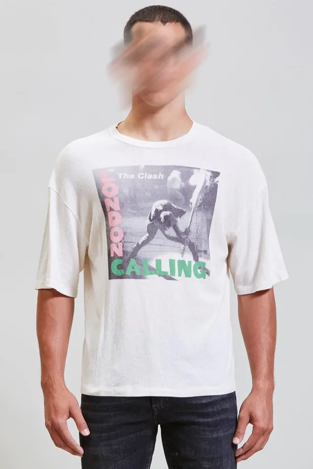 R13 TShirts Men Clash London Calling Oversized T R13 TShirts Men Clash London Calling Oversized T