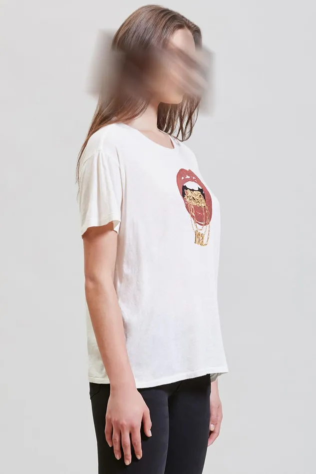 R13 TShirts Women R13 Bling Boy TShirt 8211 Ecru