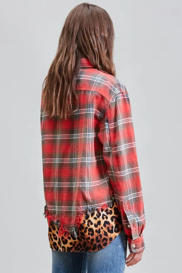 R13 Tops Women Tattered Hem Shirt