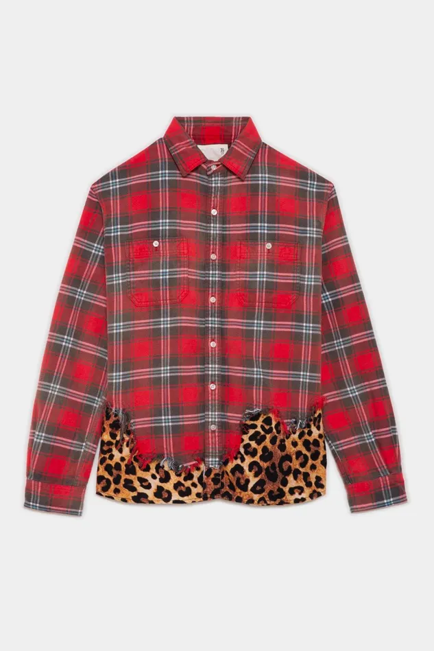 R13 Tops Women Tattered Hem Shirt