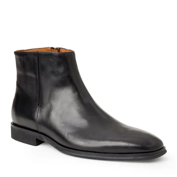 Raging Leather Side Zip BootBlack Men Bruno Magli Dress Shoes