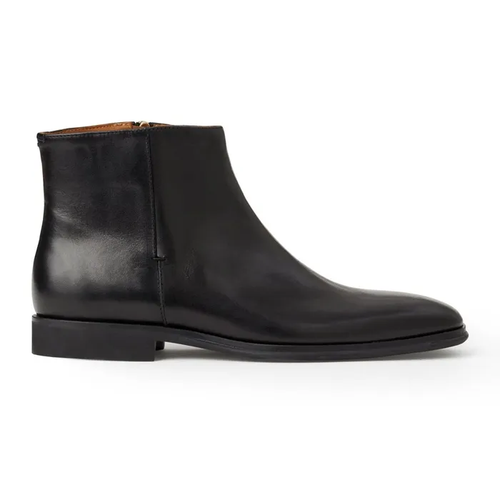 Raging Leather Side Zip BootBlack Men Bruno Magli Dress Shoes