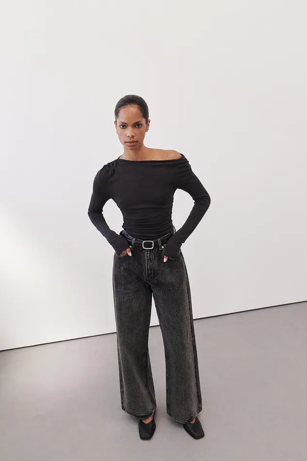 REAGAN 20 BLACK SLOUCHY JEAN Women DISSH Jeans