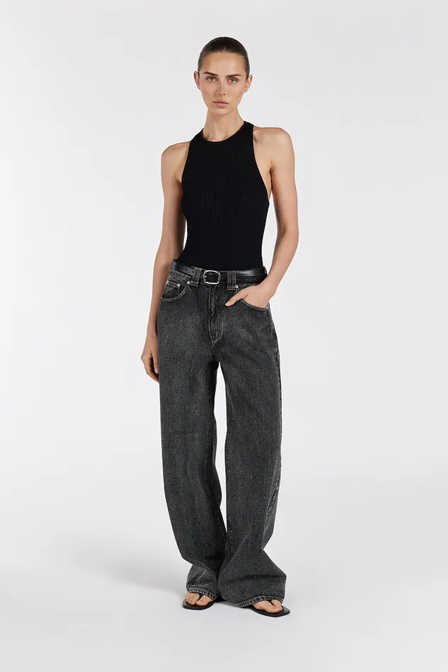 REAGAN 20 BLACK SLOUCHY JEAN Women DISSH Jeans
