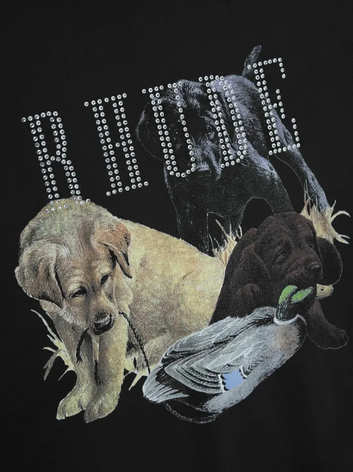 RHINESTONE HUNTING DOG TEE Men Rhude Tees