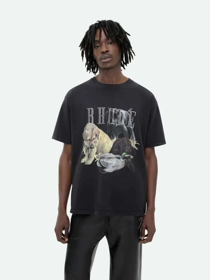 RHINESTONE HUNTING DOG TEE Men Rhude Tees