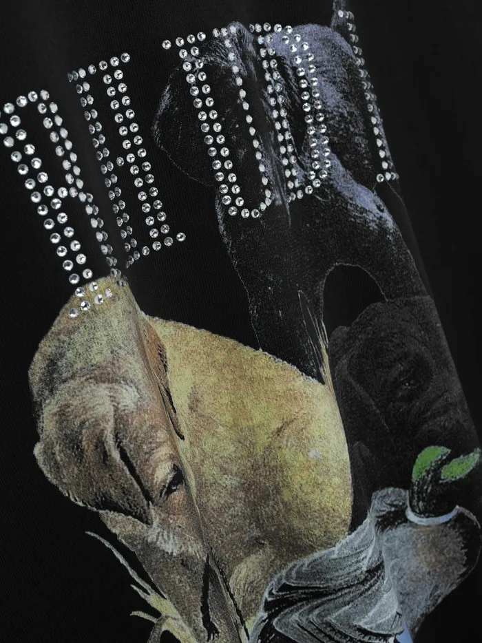 RHINESTONE HUNTING DOG TEE Men Rhude Tees