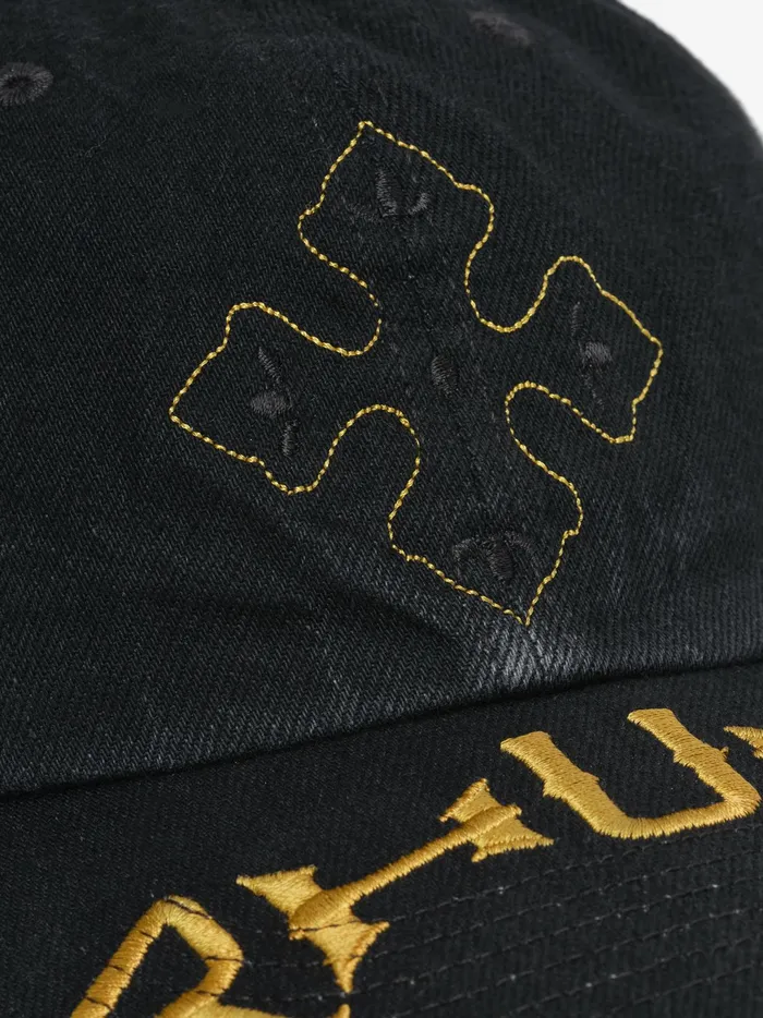 RHUDE CROSS DENIM 6PANEL HAT MenUnisex Rhude Denim