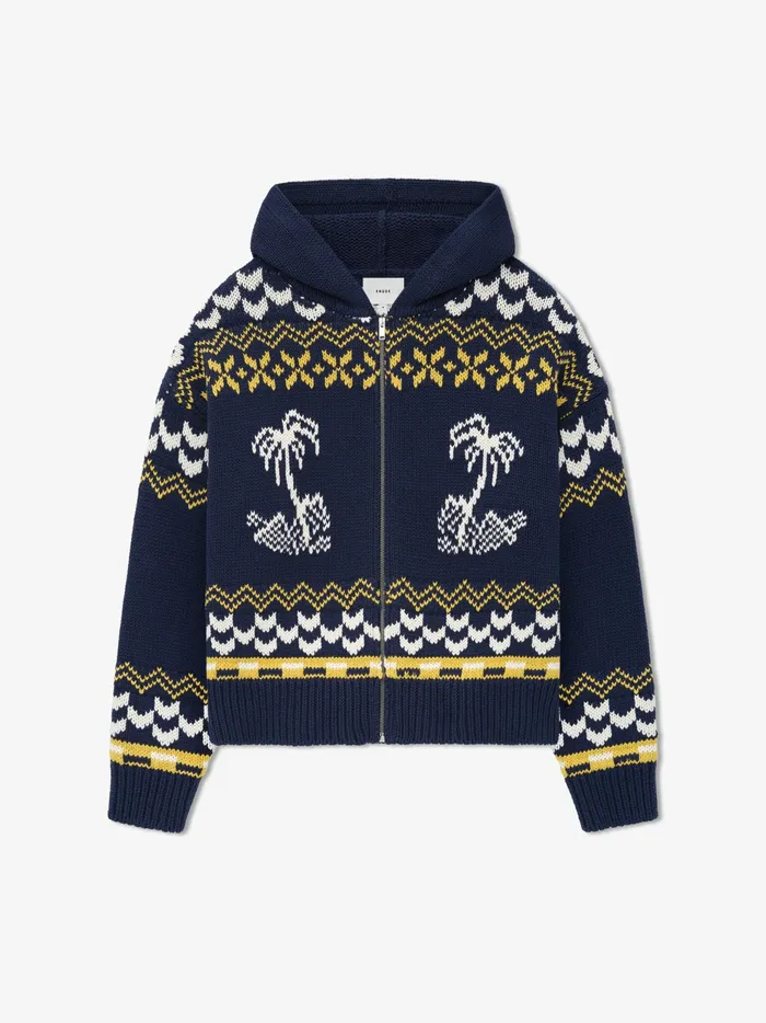 RHUDE PALMA KNIT ZIPUP Men Rhude Luxe Knitwear