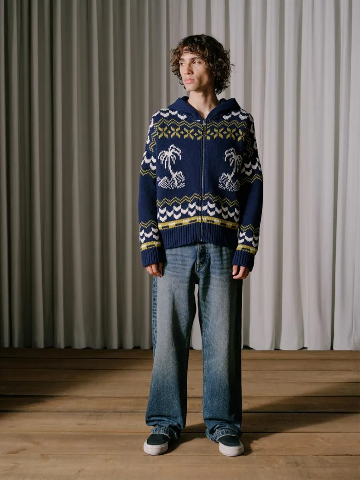 RHUDE PALMA KNIT ZIPUP Men Rhude Luxe Knitwear