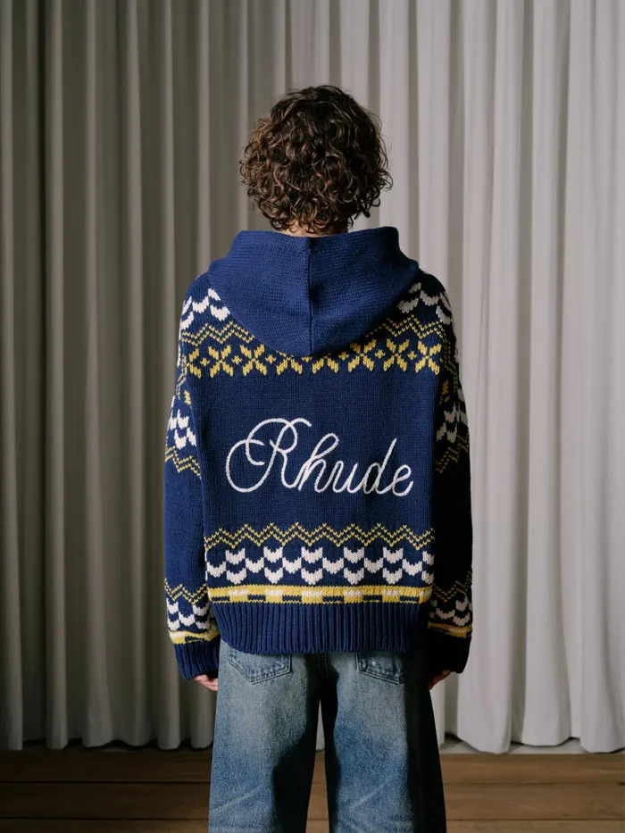 RHUDE PALMA KNIT ZIPUP Men Rhude Luxe Knitwear