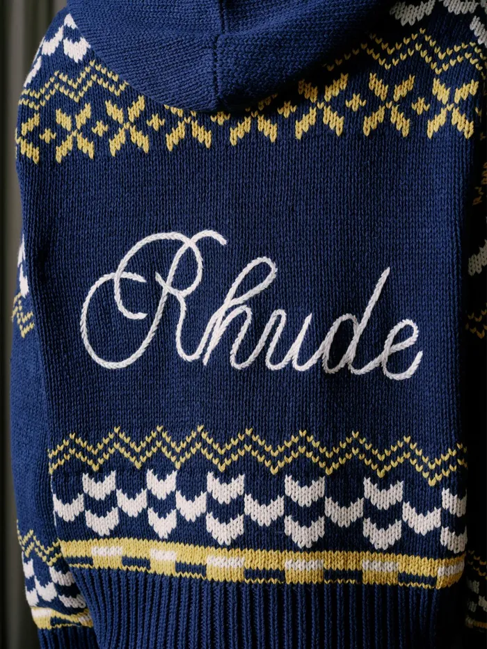 RHUDE PALMA KNIT ZIPUP Men Rhude Luxe Knitwear