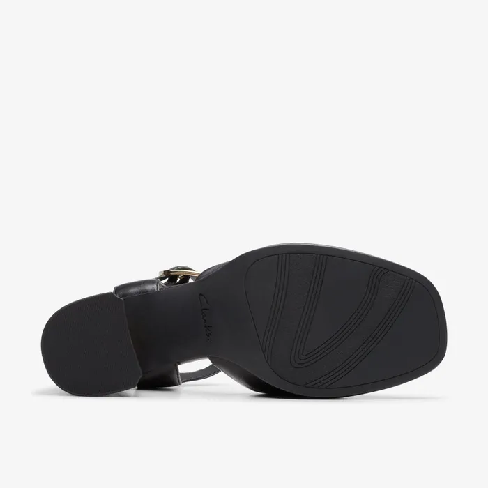 Ritzy 75 Rae Black Leather Women Clarks Dress Shoes