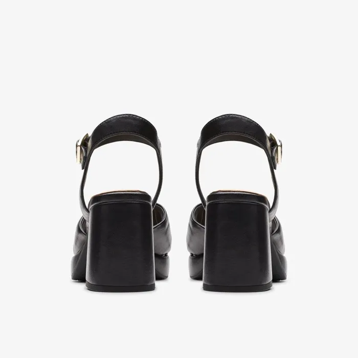 Ritzy 75 Rae Black Leather Women Clarks Dress Shoes
