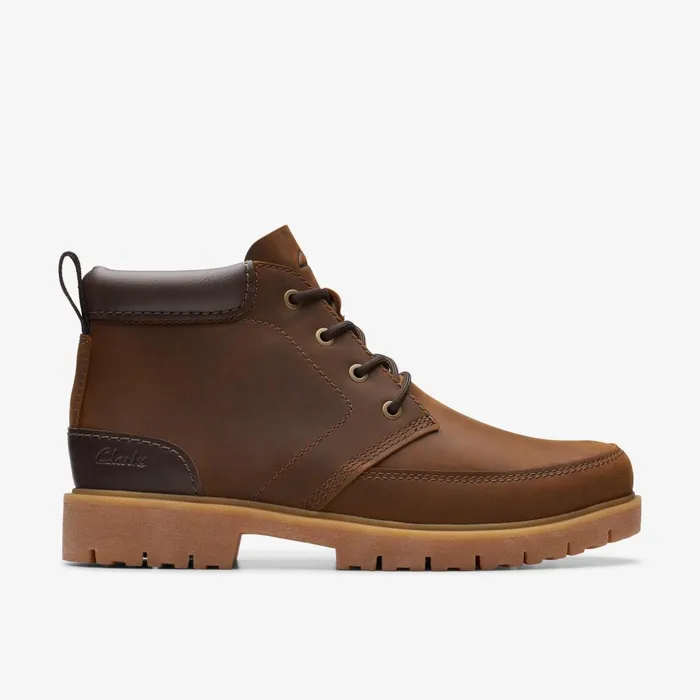 Rossdale Mid Beeswax Leather Men Clarks Boots