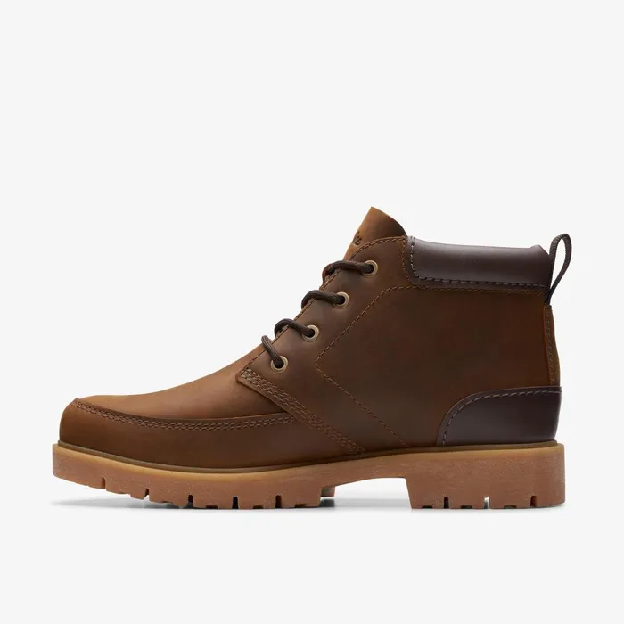 Rossdale Mid Beeswax Leather Men Clarks Boots