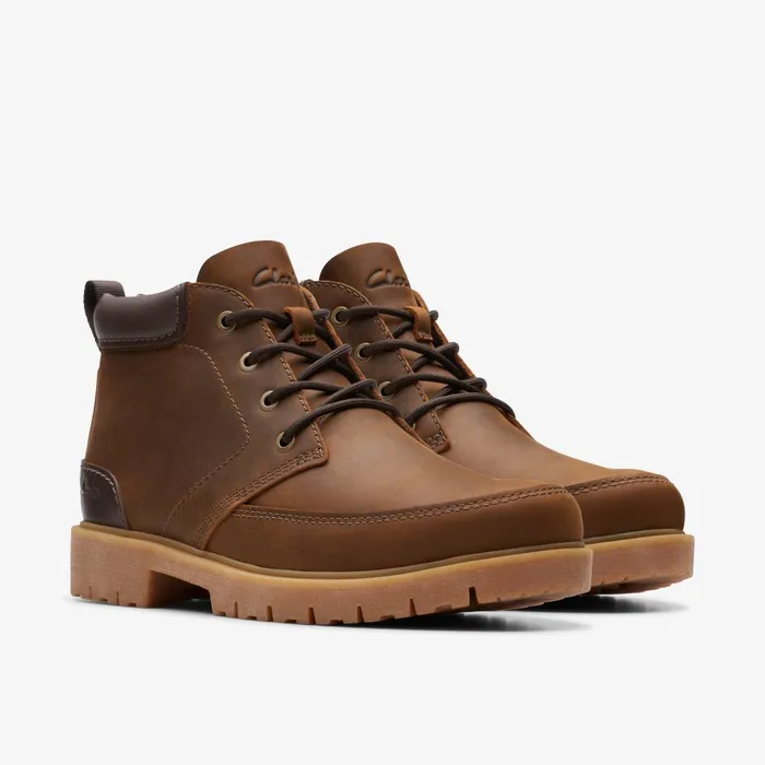 Rossdale Mid Beeswax Leather Men Clarks Boots