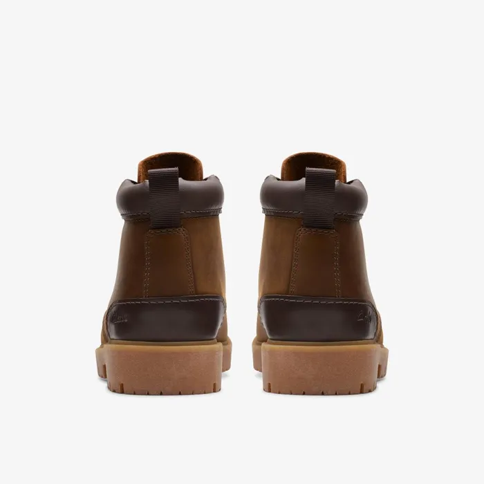 Rossdale Mid Beeswax Leather Men Clarks Boots