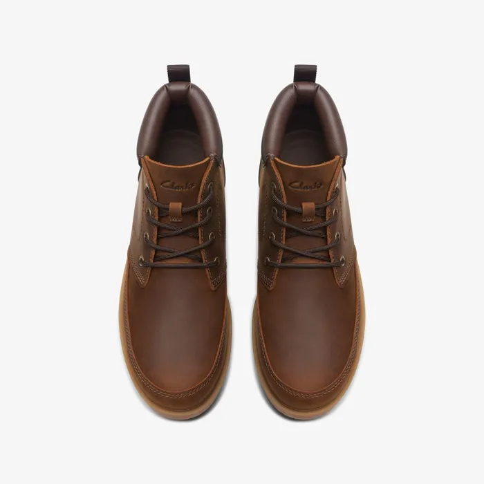 Rossdale Mid Beeswax Leather Men Clarks Boots