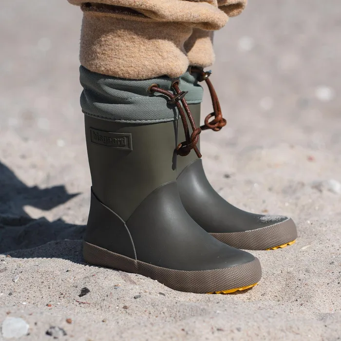 Rubber boots BABY nordic dark forest Green bisgaardshoes