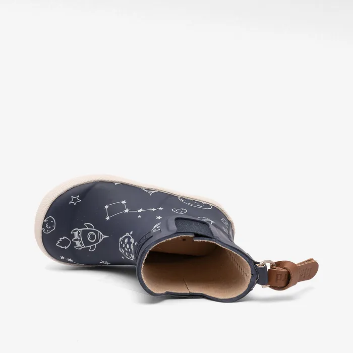 Rubber boots bisgaardshoes KIDS baby rubber to the moon Blue