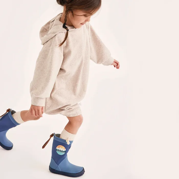 Rubber boots KIDS fashion II blue Blue bisgaardshoes