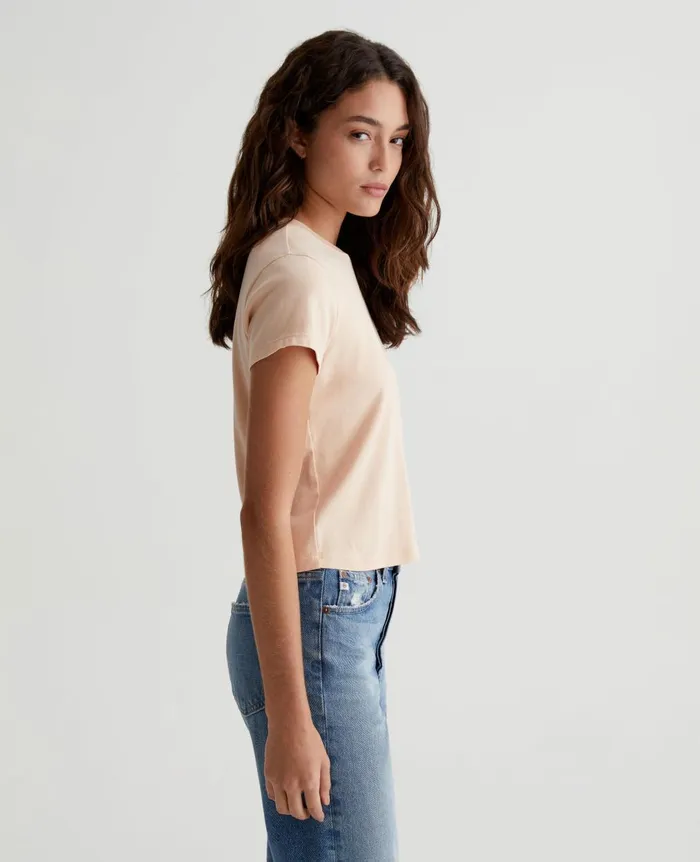 Sadie Crew Mellow Peach Women AG Jeans Tees and Tanks Sadie Crew Mellow Peach Women AG Jeans Tees and Tanks