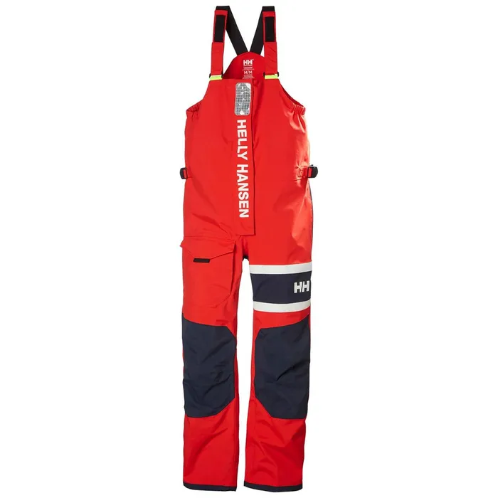 Sailing Pants Women Helly Hansen W SALT COASTAL BIB 222 Alert Red