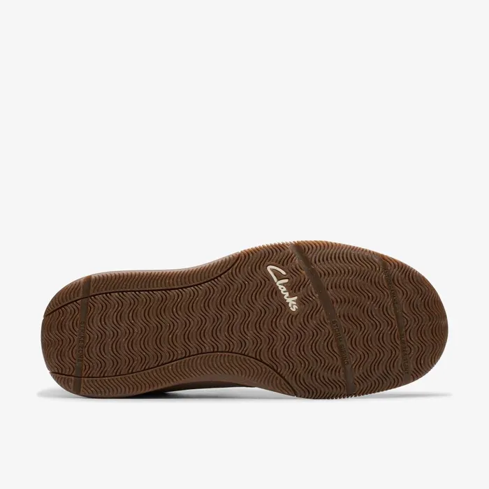Sailview Step Light Grey Nubuck Men Clarks Loafers and Slip Ons