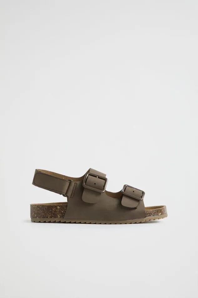 Sandals and Slides Boy Seed Heritage Double Buckle Slide Stone
