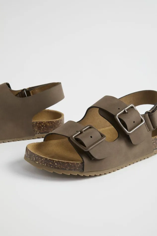 Sandals and Slides Boy Seed Heritage Double Buckle Slide Stone